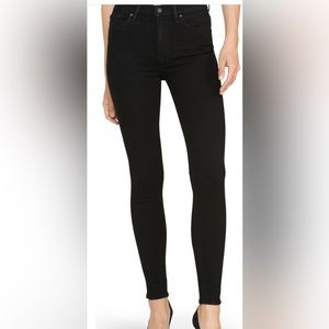 Hudson Jeans Barbara High Waist Super Skinny Jeans in black size 31